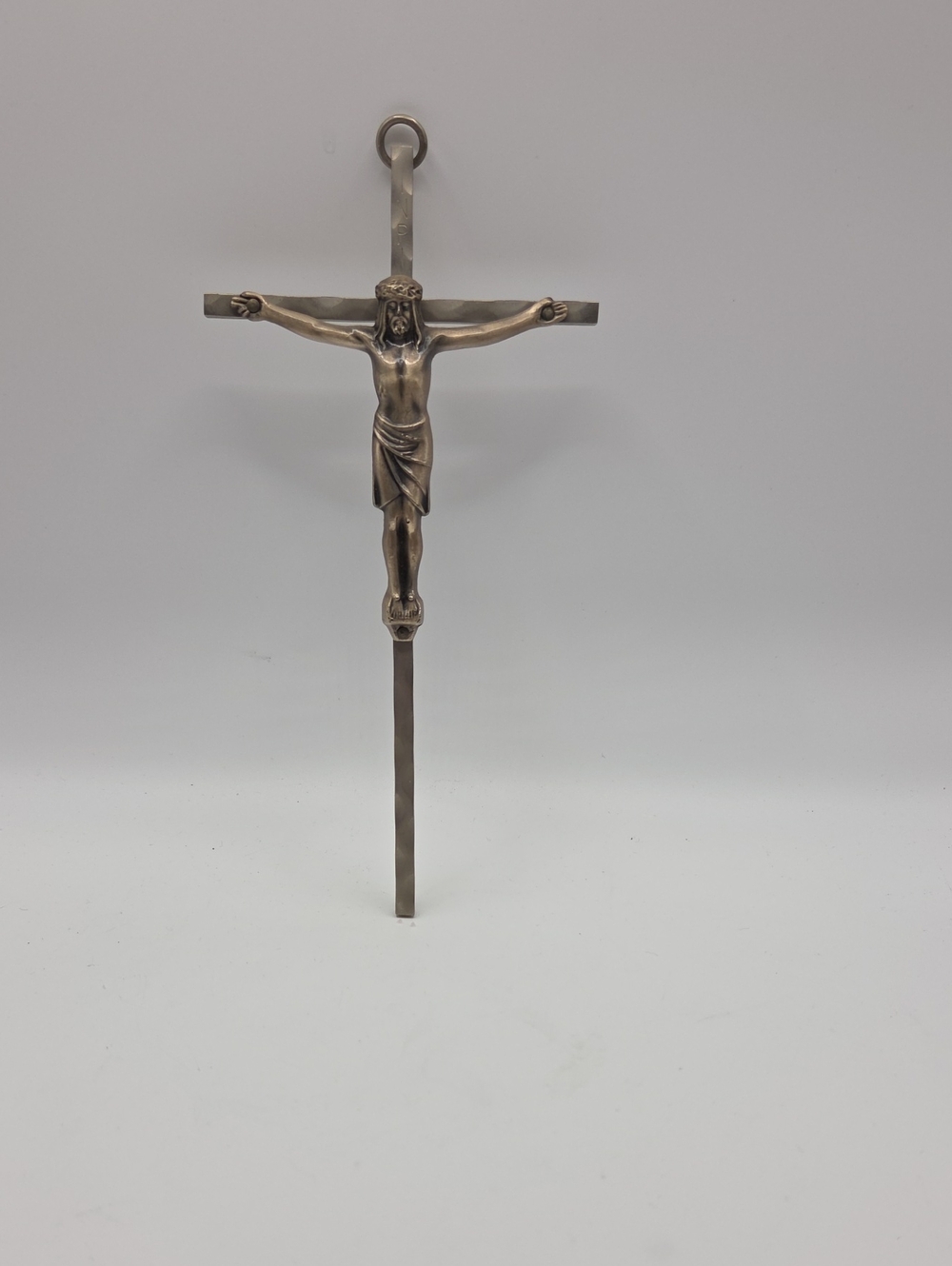 Silver-Tone Wall Crucifix Cross - Classic Home Accent